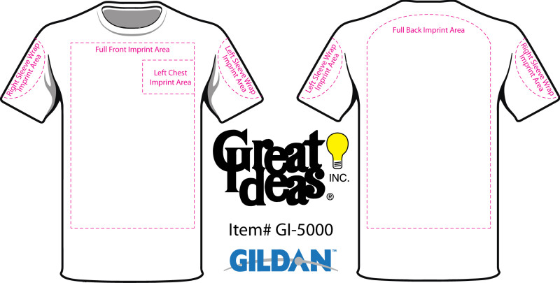 Custom Printed Gildan Heavyweight T-Shirt Image